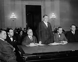 Committee Prints: Clarence Darrow with House Committee Members