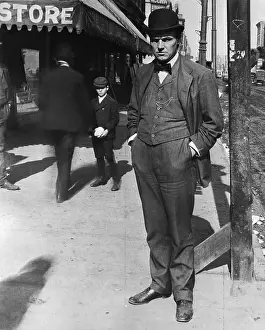 Clarence Darrow Standing with Hands in Pocket