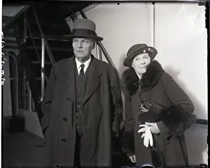 Overcoat Prints: Clarence Darrow with Wife Aboard Ship