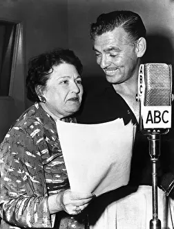 Clark Gable And Movie Columnist;Radio