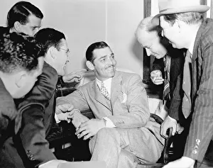 Interview Prints: Clark Gable Talking with Reporters