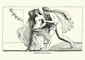 Images Dated 4th February 2018: Classical Mythology, Zephyrus and Aurora