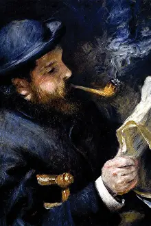 Moments in Light: Elegant Reproductions of the Master of Impressionism: Claude Monet Reading A Newspaper