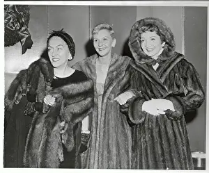 Claudette Colbert with Gloria Swanson and Mary Martin