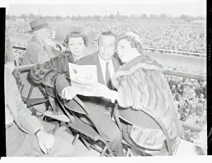 Claudette Colbert With Mr. and Mrs. Willam Goetz