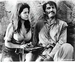 Claudia Cardinale And Jack Palance In The Professionals