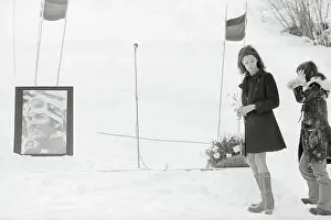 Claudine Longet Holding A Flower