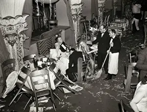 Cleaners Attempt to Wake Party Goers