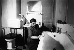 Roles And Occupation Prints: Cleaning Bathroom