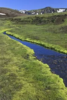 Volcano Collection: Clear stream in a volcanic landscape, Eyjafjallajoekull, Iceland, Europe