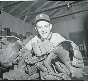 Clem Labine Smiling Behind Gloves