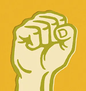 Clenched Raised Fist