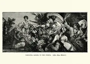 Ancient Egypt Prints: Cleopatra sailing up the Cydnus