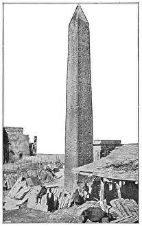 Images Dated 23rd July 2018: Cleopatras Needle in Alexandria, Egypt - Ottoman Empire