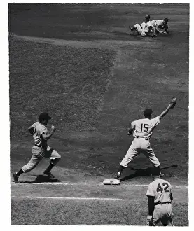 Cleveland Baseball Action on The Field