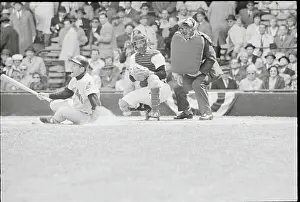 Umpire Prints: Cleveland Batter Screaming After High Ball