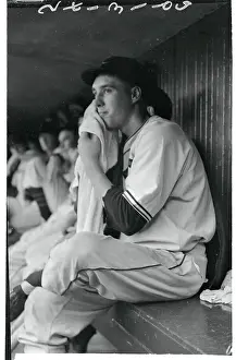 Tiredness Prints: Cleveland Indian's Bob Feller in Dugout