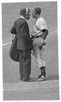 Cleveland Indians Manager Lou Boudreau Arguing with Umpire