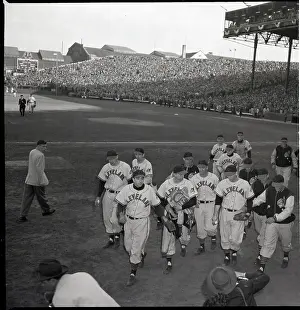 Cleveland Players Leaving Field