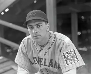 Cleveland Rookie Lou Boudreau in Serious Pose