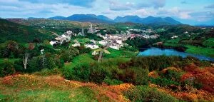 Images Dated 12th April 2016: Clifden, Connemara, County Galway, Ireland, Twelve Bens In The Distance