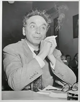Clifford Odets Sitting and Smoking