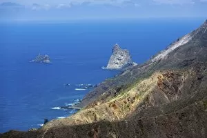 Images Dated 1st June 2012: Cliffs in the Anaga Mountains near the village of Taganana, Azano, Almaciga, Tenerife
