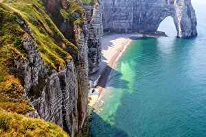 Images Dated 7th July 2013: Cliffs of Etretat, France