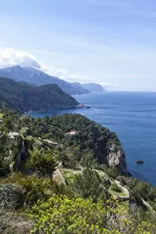 Images Dated 3rd May 2012: Cliffs near Estellencs, Banyalbufar, Majorca, Balearic Islands, Spain