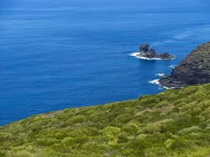 Images Dated 16th April 2014: Cliffs, near Garafia, Punta del Puerto Viejo, La Palma, Canary Islands, Spain