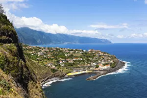 Images Dated 8th July 2012: Cliffs of Ponta Delgada, Vicente, Boaventura, Madeira, Portugal