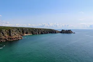 Images Dated 4th August 2014: Cliffs on the Porthcurno coastline