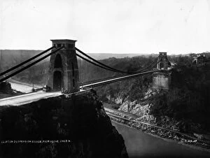 Clifton Suspension Bridge Gallery: Clifton Bridge circa 1900: