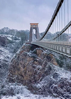 Clifton Suspension Bridge Collection: Clifton Snowfall