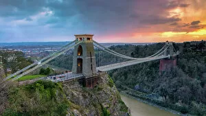 Captivating Global Landscape Vistas by George Johnson: Clifton Suspension Bridge Classic View