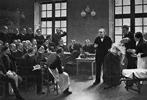Classroom Prints: A Clinical Lesson at the Salpetreire by Pierre Andre Brouillet