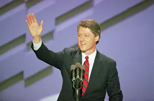 Bill Clinton Waving