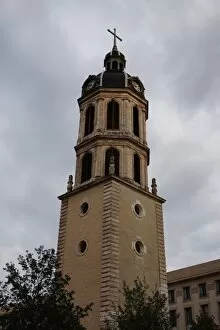 Hospital Collection: Clock Tower Chapelle de la CharitA, Place Bellecour, Lyon, France