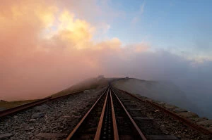 John Finney Photography Gallery: Clogwyn railway station, Snowdon Mountain Railway sunset, Wales, UK