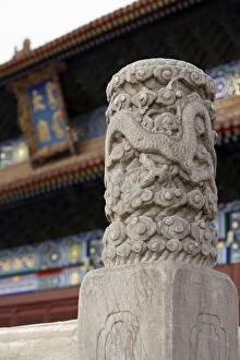 Images Dated 15th April 2008: Close up on an architectural element at the Forbidden City in Beijing, China