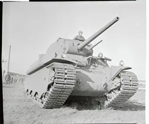 Caterpillar Track Prints: Close up of US Army Tank