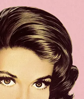 Eyebrow Prints: Close up of Brown Eyed Brunette