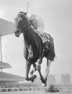 Close Up of Eddie Arcaro Winning Race on Kelso