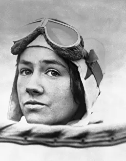 Wichita Prints: Close up Portrait of Anne Morrow Lindbergh