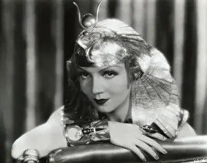 Close up Portrait of Claudette Colbert as Cleopatra