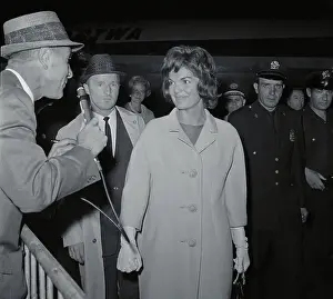 Close up Portrait of Jackie Kennedy Smiling