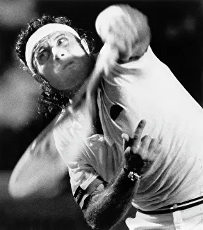 Sweating Prints: Close-Up Action Shot of Guillermo Vilas