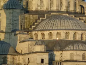 Blue Mosque Prints: Close-up of the Blue mosque in Istanbul, Turkey