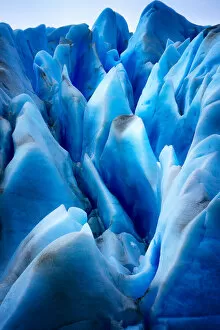 Images Dated 12th May 2018: Close-up glacier ice pattern at Grey glacier, Torres del paine national park