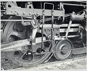 Tracks Prints: Close-Up Of Locomotive Wheel